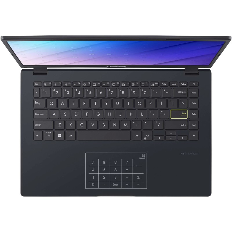 Laptop ASUS E410MA-EK1284/1TB, Intel Celeron N4020 pana la 2.8GHz, 14" Full HD, 4GB, SSD 1TB  NVME, Intel UHD Graphics 600, Free Dos, albastru